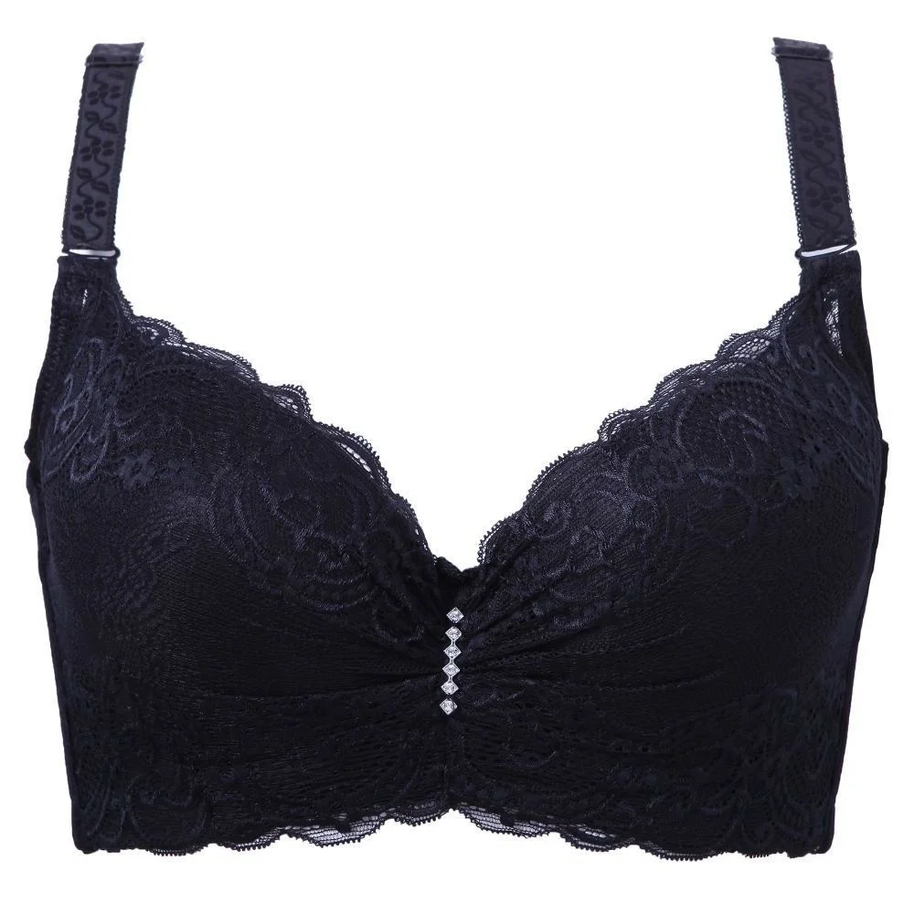 

Women Female Sexy Bralette Lace Underwear Push Up Bras 80 85 90 95 100 Intimates Lace Bra Lingerie Big Size