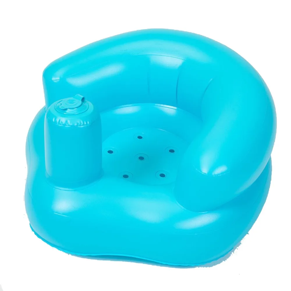 

Solid Color Baby Sofa Folding Sitting Training Inflatable Sofa Built in Air Pump Household Baby Chair Seat for Boys and Girls