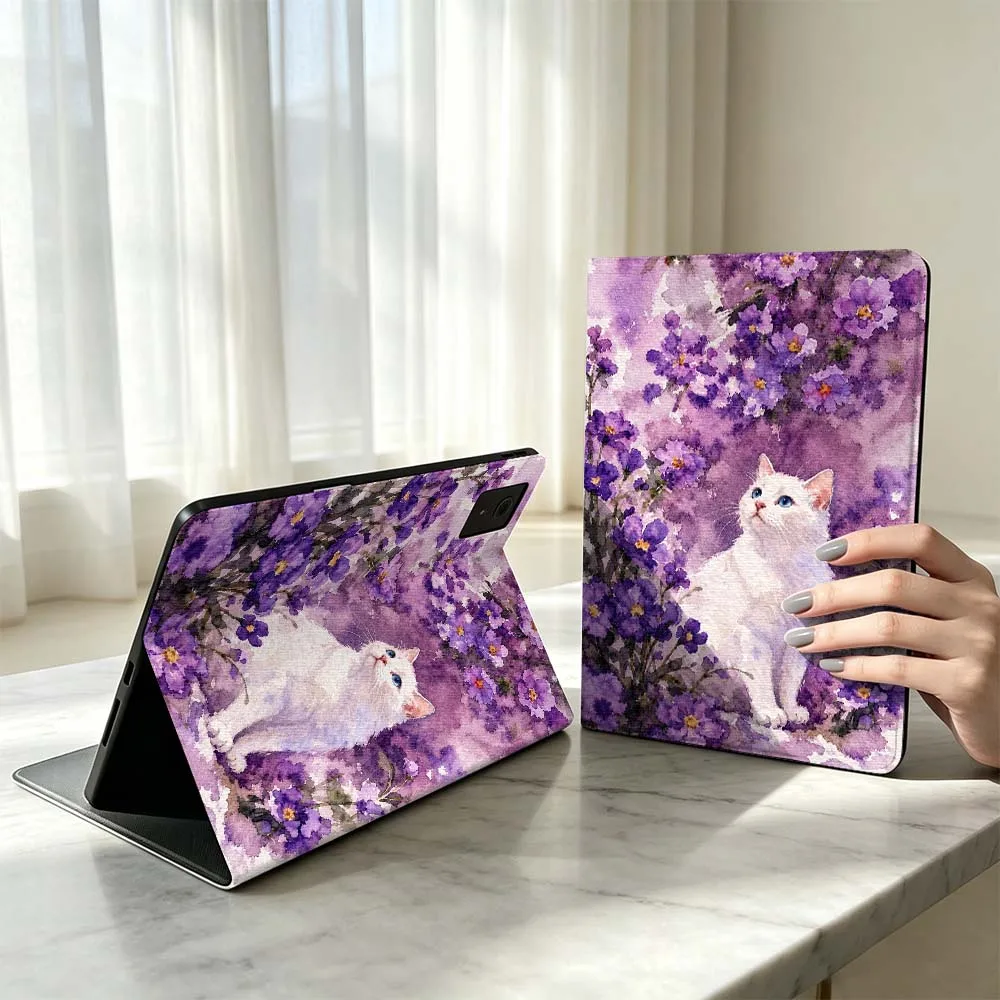 Painting Cat Art For Lenovo Xiaoxin Pad Pro Tab P12 P11 11 11.2 11.5 10.6 inch K10 M10 Plus Tablet Case Soft
