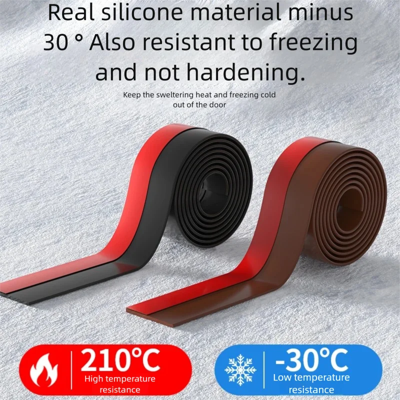 Waterproof Self-Adhesive Strip For Sealing Door Gaps Soundproof Insect-Proof And For Dustproof And For Glass Doors And Windows