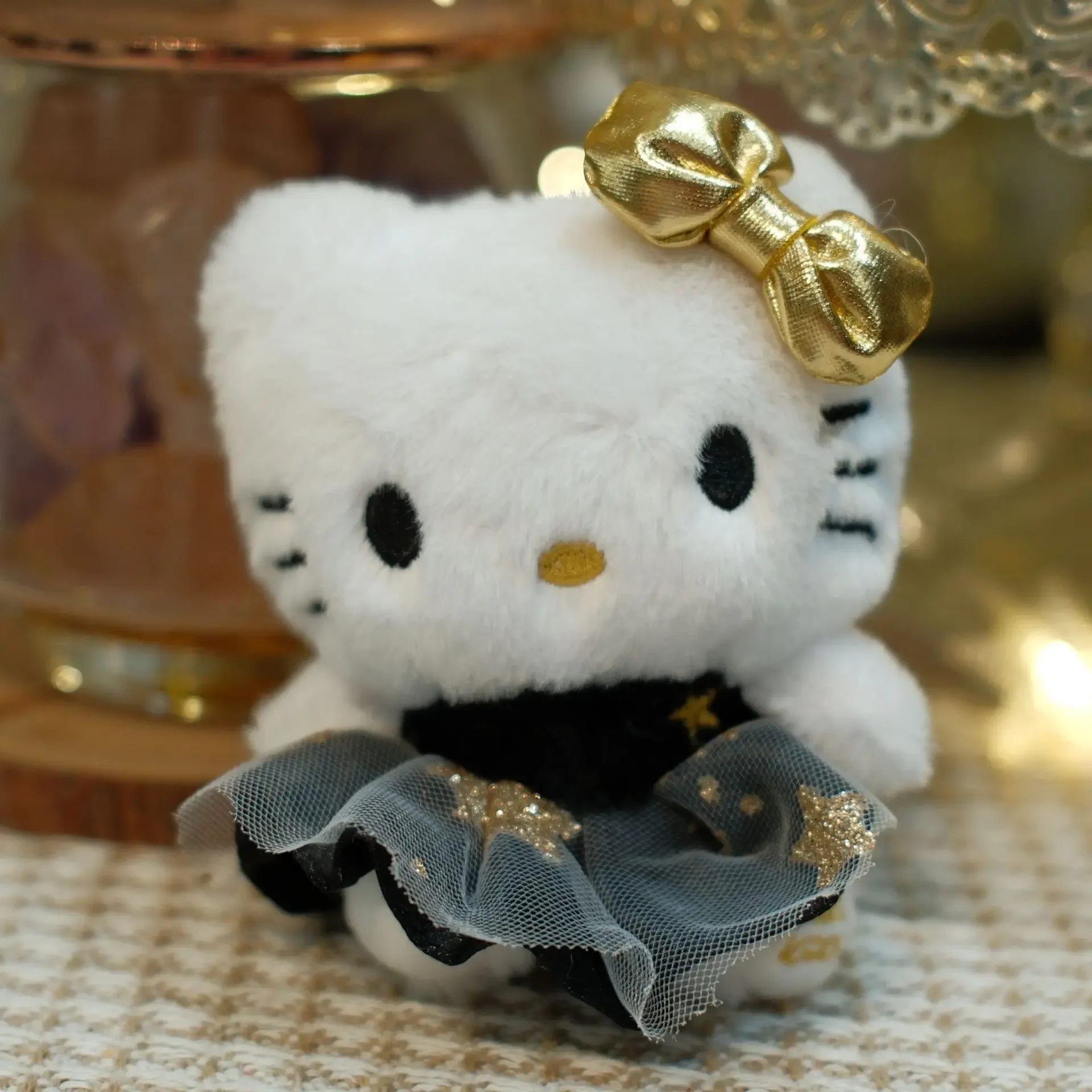 Sanrio Anime Series Halloween Doll Keychain 10CM Hello Kitty Doll Plush Doll Giving Cute Gifts to Best Friends and Classmates