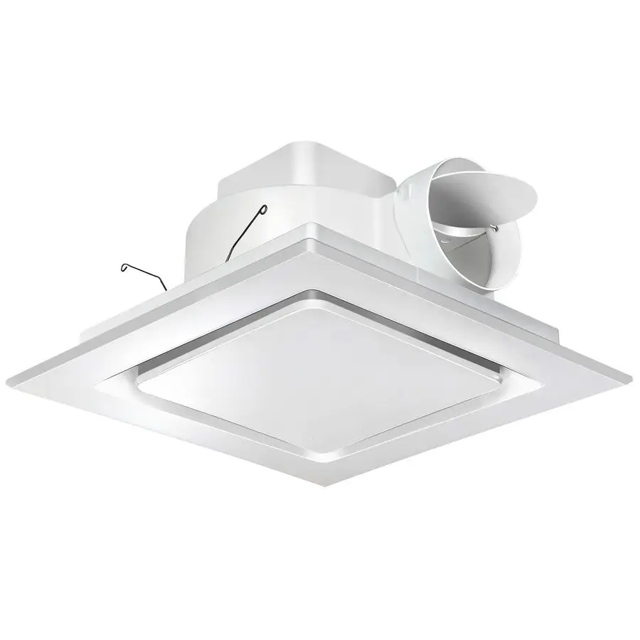 

Вытяжной вентилятор 10-дюймовый, ультратихий, без подсветки, крепление 8x8, 110 CFM, 4 воздуховода, для ванной, гаража, дома