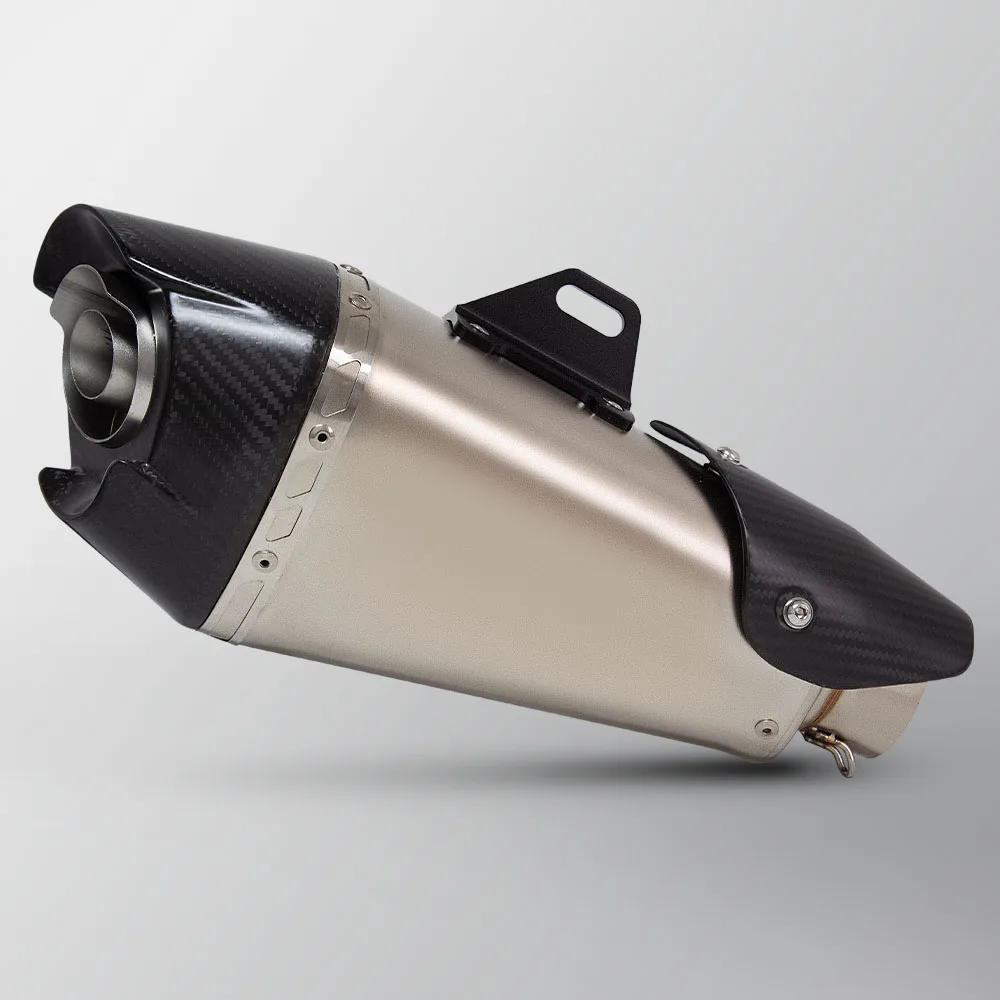 

60mm universal motorcycle exhaust AT2 Muffler racing escape tailpipe For R 1300 GS RS660 XMAX 300 NSS750 MT-09 990 Duke ZX-6R