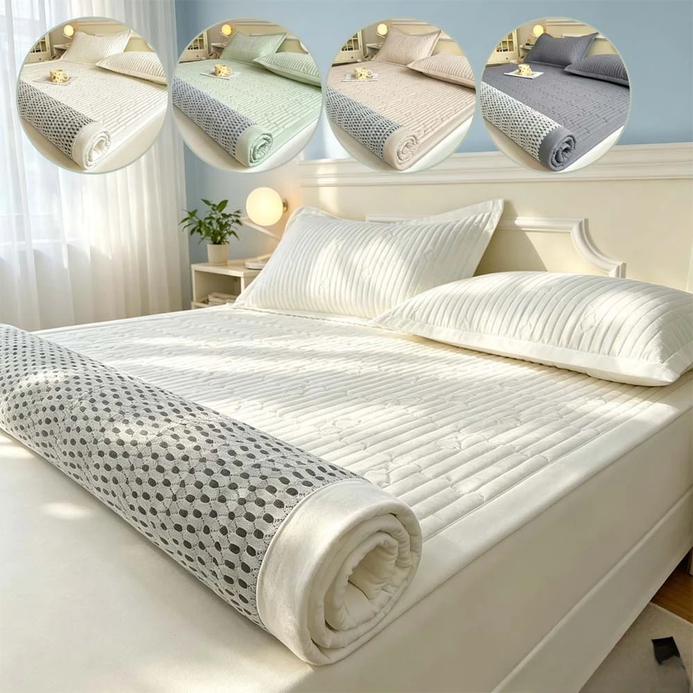 Portable Foldable Futon Mattress Twin Size, Quilted Mattress Pad Bed Protector, Non Slip Washable,Bedding Comfort Bedspreads