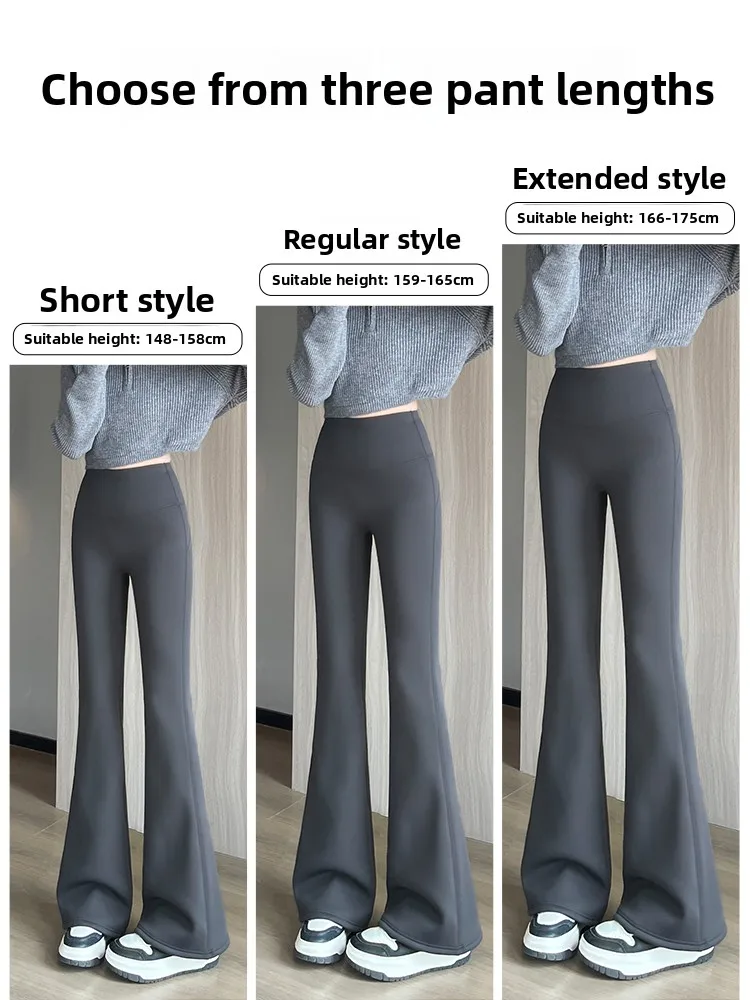 Hoch taillierte, mit Fce gefütterte Yogahose für Damen, schmale Passform, Basisschichthose, lässige lange Hose, Nylon-Spandex-Mischung, Wärme