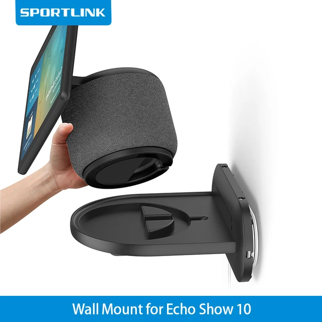 SPORTLINK For Alexa Echo Show 10 Wall Mount Stand Speaker Holder Built-in  Cable Management Adjustable Rotatable Saving Space - AliExpress