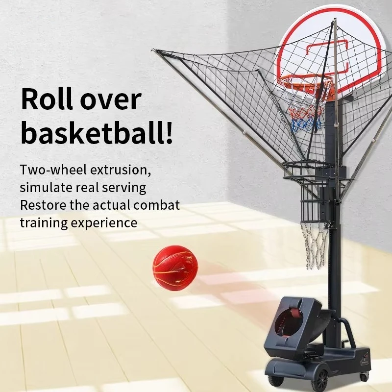 SIBOASI Portable Basketball Shooting Training Machine Remote Control Eco-Friendly Automatic Ball Return Foldable Durable K6809P2