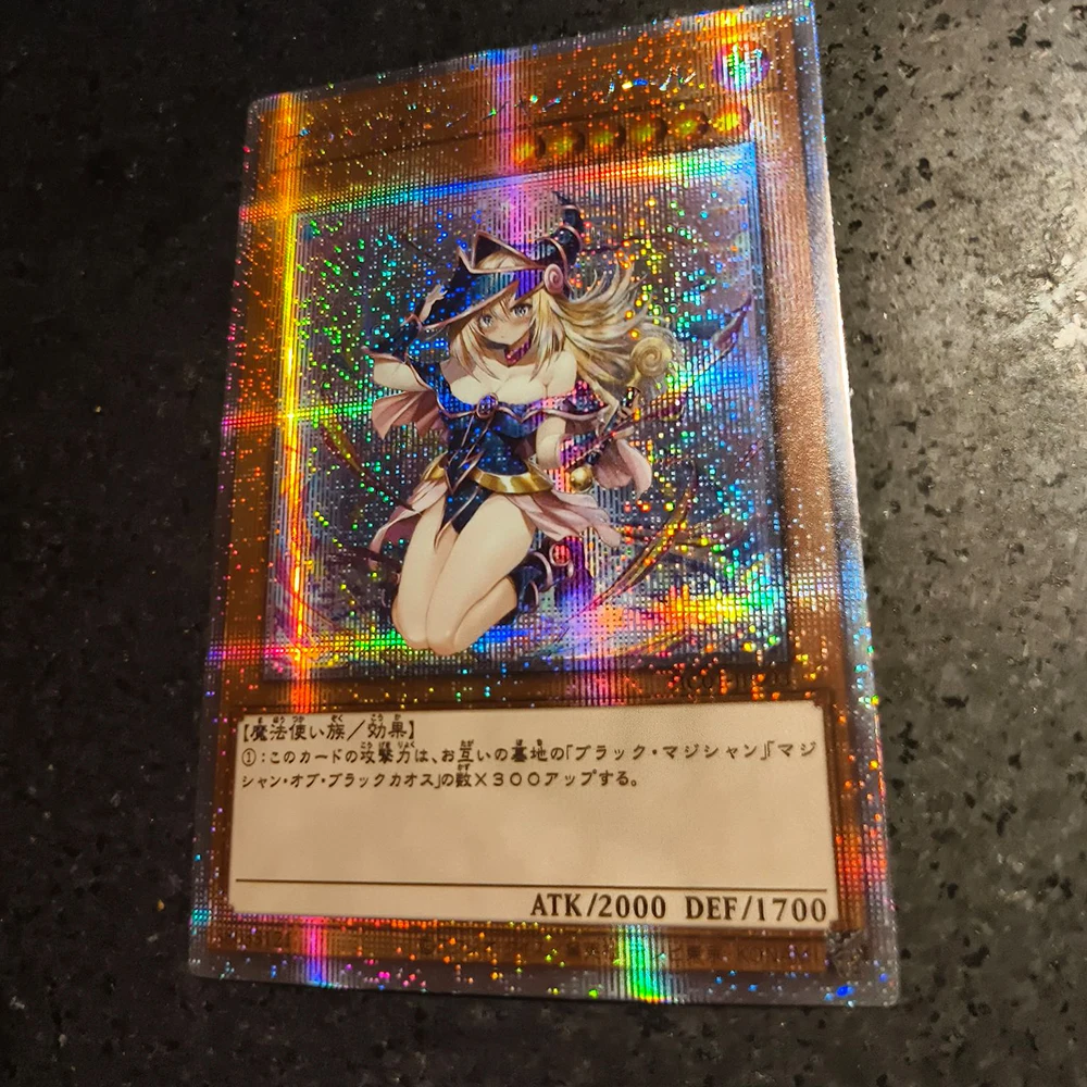 Personajes de anime Yu-Gi-Oh! Tarjeta de colección Xtreme casera DIY de dragón blanco de ojos azules, regalo de cumpleaños y Navidad, juguetes de juego