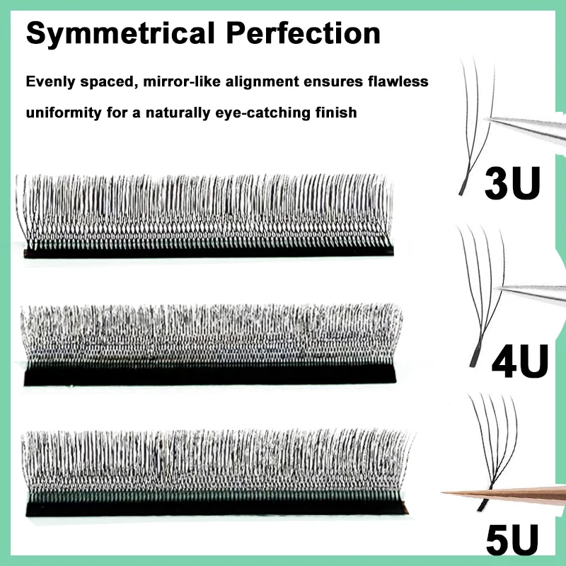 MIOFIA U-شكل ثلاثية الأبعاد 4D 5D الرموش ملحقات 8-15 مللي متر الطبيعية لينة U جلدة قسط المنك البرازيلي Cilios المنك الرموش الصناعية