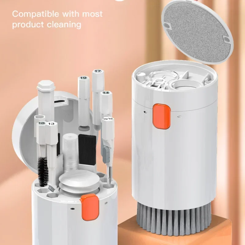 20-in-1 Cleaner kit Computer Keyboard Brush Earphones Cleaning Pen Screen Cleaning Spray Bottle Set Cleaning Tools Keycap Puller