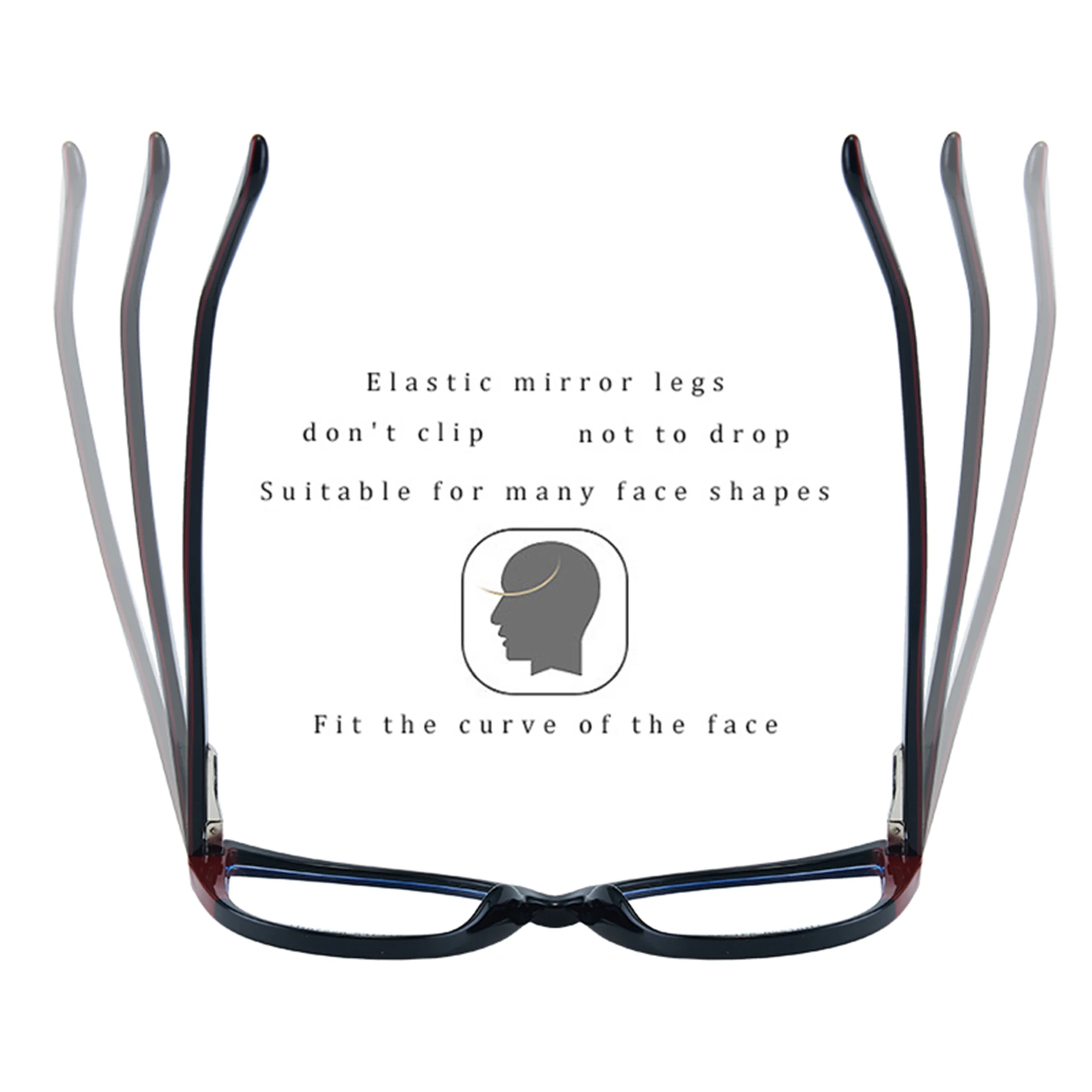 แว่นตาโปรเกรสซีฟทรงสี่เหลี่ยมทำจากอะซิเตททำมือ JMISUS สำหรับผู้หญิง กรอบแว่นสายตา TR90 ทรงตาแมว