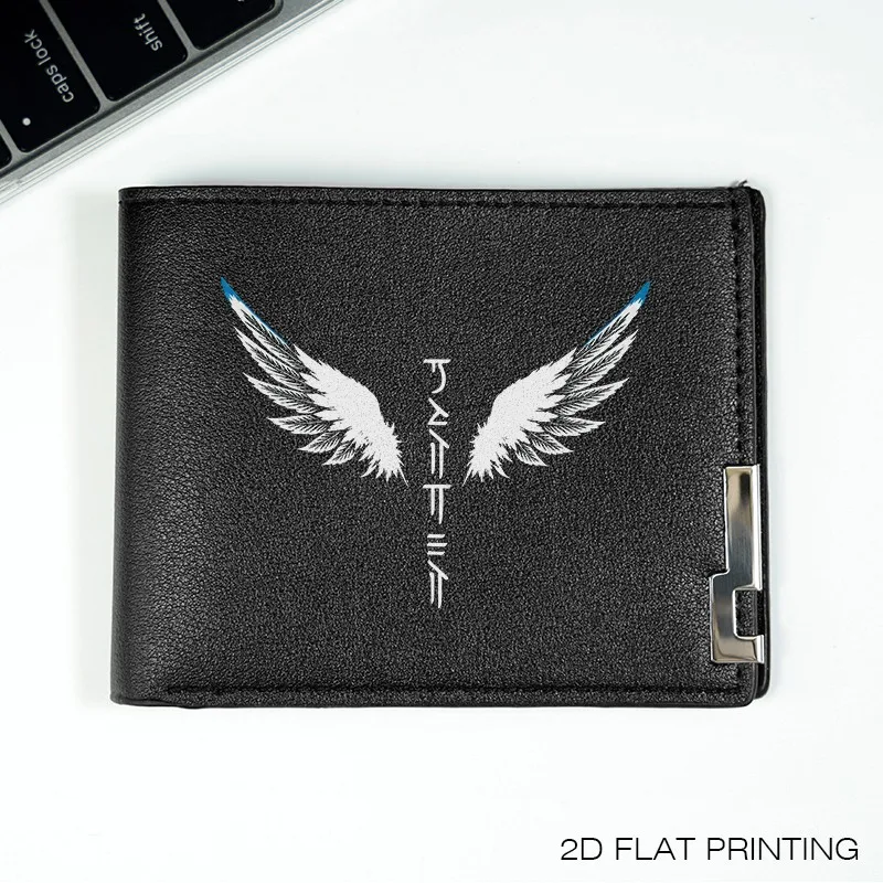 Portfel męski PHOENIX WINGS DESIGN, slim, z PU, minimalistyczny, modny, do codziennego użytku, lekki, wytrzymały, w stylu biznesowym, akcesorium.