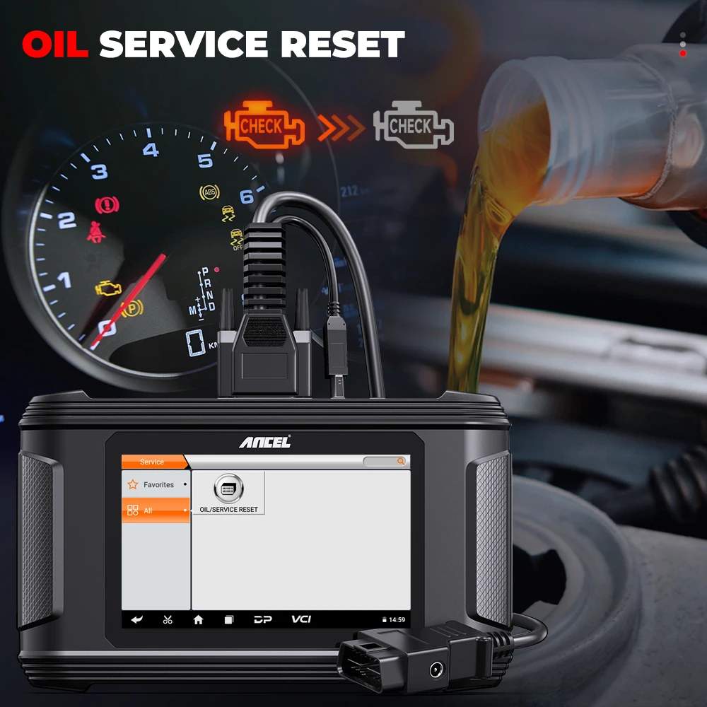 ANCEL DM500 Car Cluster Correction Oil Reset Code Reader OBD2 Scanner Read Write EEPROM Instrument Adjustment Diagnostic Tools