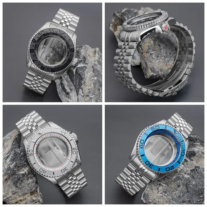 Мод SKX007 SKX009 Корпус для часов и набор браслетов Подходит для часов NH34 NH35 NH36 7S 4R Механизм Сапфировое стекло SKX007 SKX009 SRPD