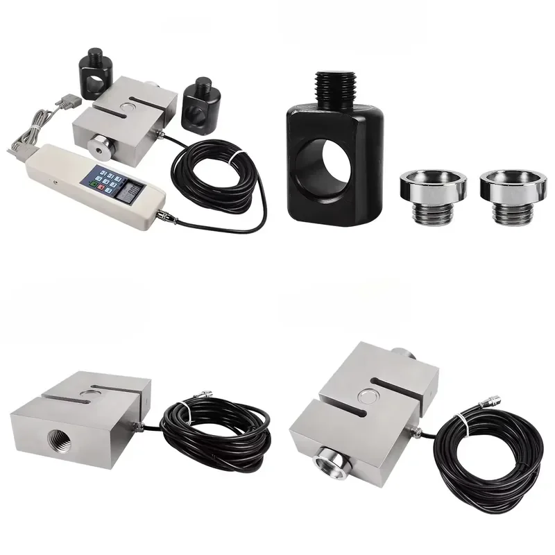 100kN 10Ton S Sensor Pull-Push Force Meter Digital Dynamometer