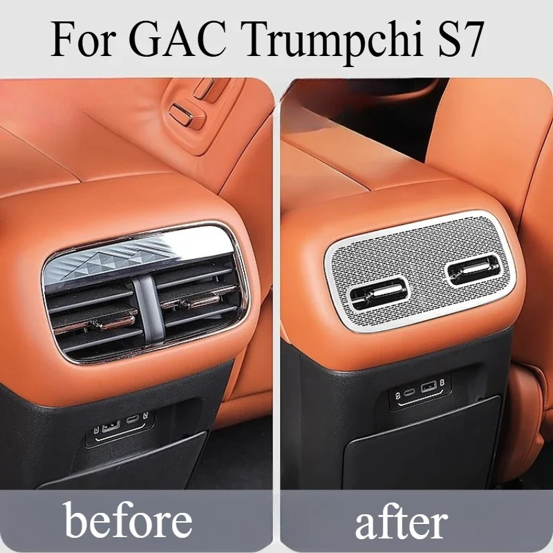 Special Rear Discharge Trend Protective Cover For GAC Trumpchi S7 Air Conditioner Anti-blocking Interior Accessories Decoration