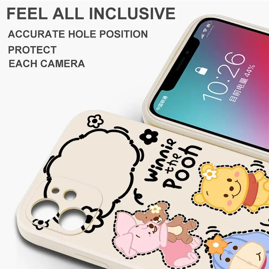 ديزني لطيف ويني حافظة لهاتف سامسونج جالاكسي A35 A15 A13 A14 A51 A36 A26 A24 A22 A52 A34 A16 A11 A12 غطاء ناعم #5