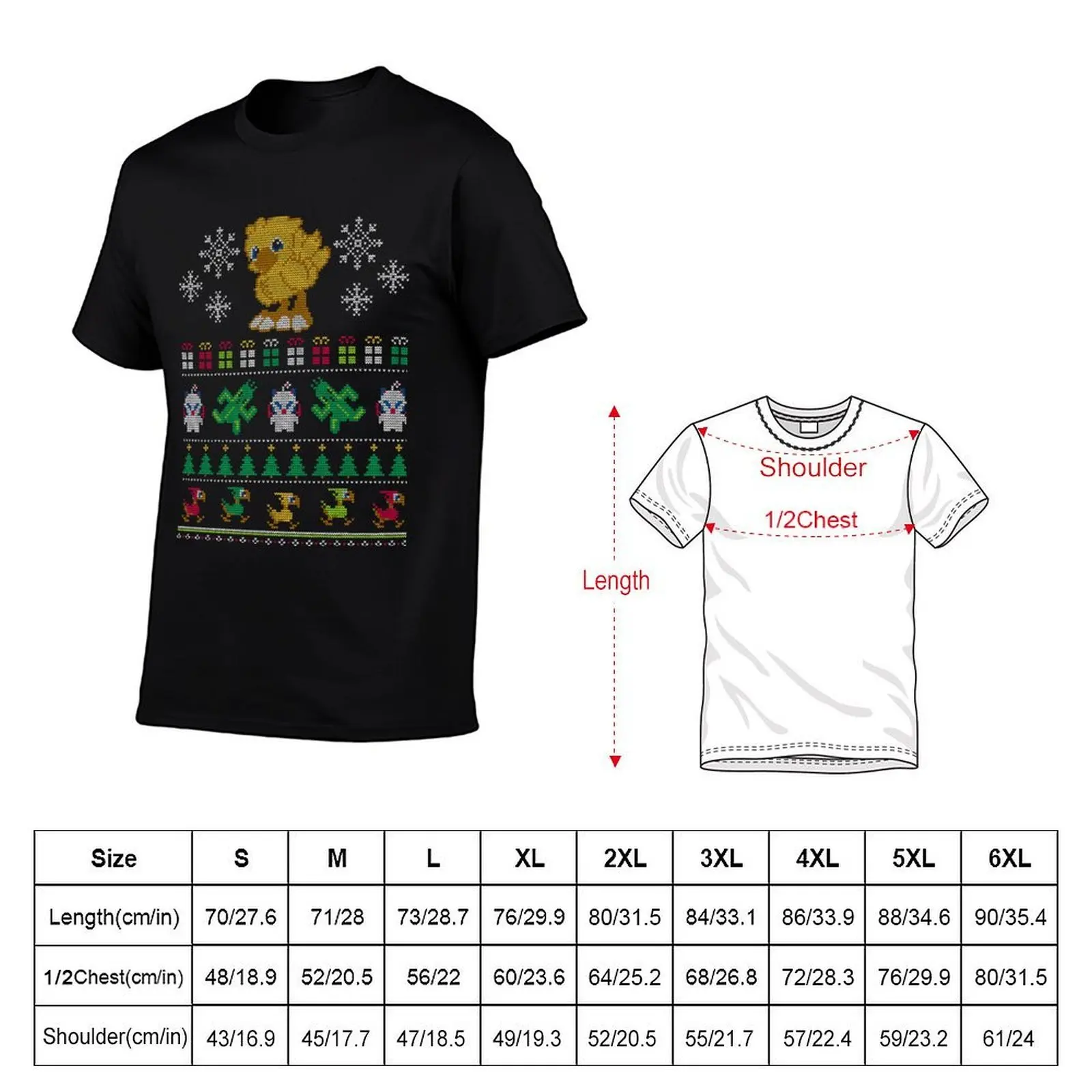 Merry Chocobo T-Shirt customs vintage graphic tee shirts graphic tee men