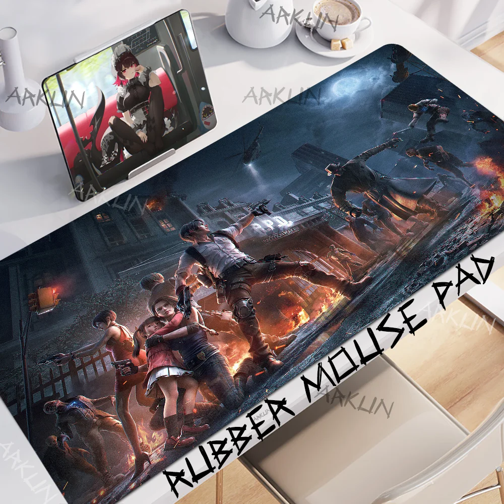 

Horror Survival Zombie Action R-ResidentS E-Evil Series Gaming Mouse Pad XXL 900X400 Large Gamer Computer PC Keypad Decorative