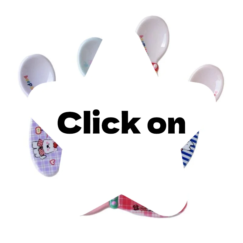 10Pcs Cartoon Spoon Cute Durable Rice Preschool Complementary Food Tableware Gifts DIY Accessories No Break Fun Eat
