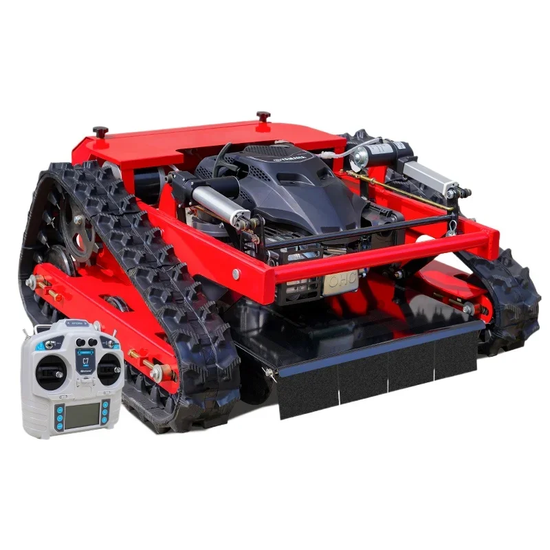 

Remote Control Lawn Mower, Multi-functional Orchard Crawler Lawn Mower