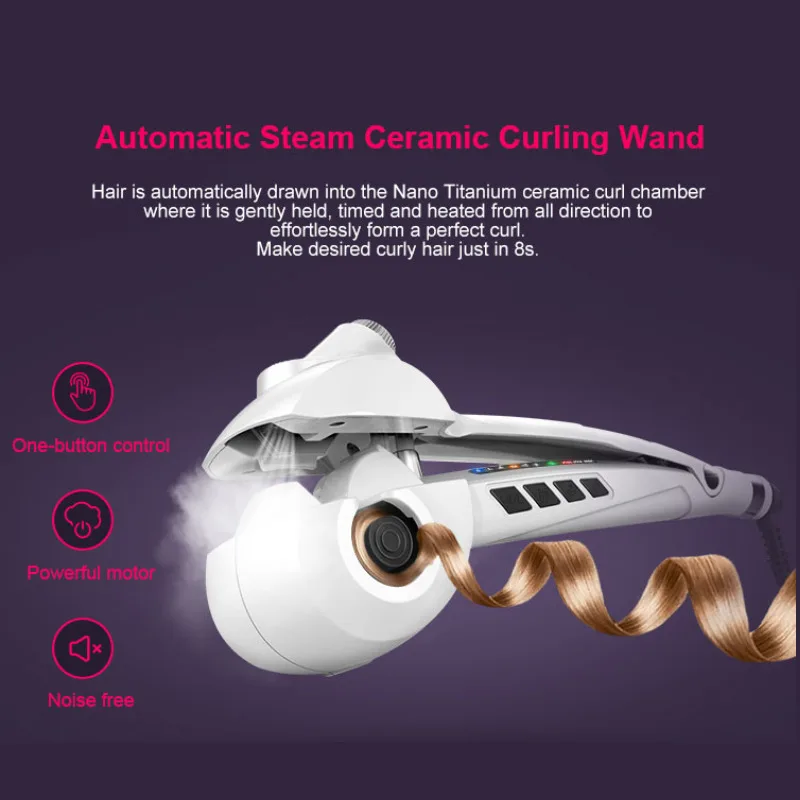 Electric ceramic hot curling iron pear big volume wave curling comb Fashion automatic ceramic hot pe