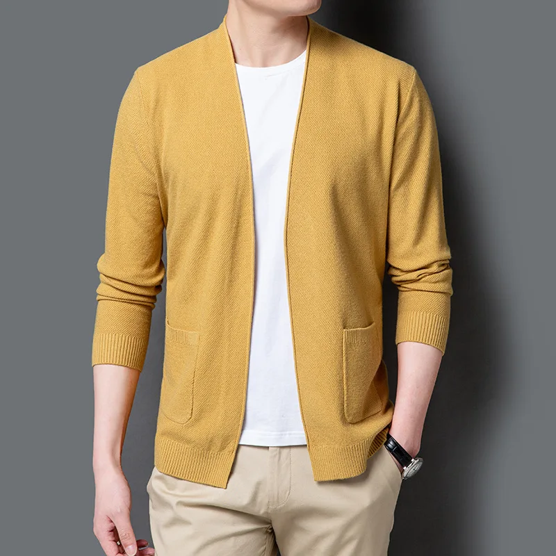 

MRMT 2024Brand Men's Sweater Overcoat For Male Sweater Outer Wear Clothing Garment Cardigan Knit Series Sweater Knit Coat Thin