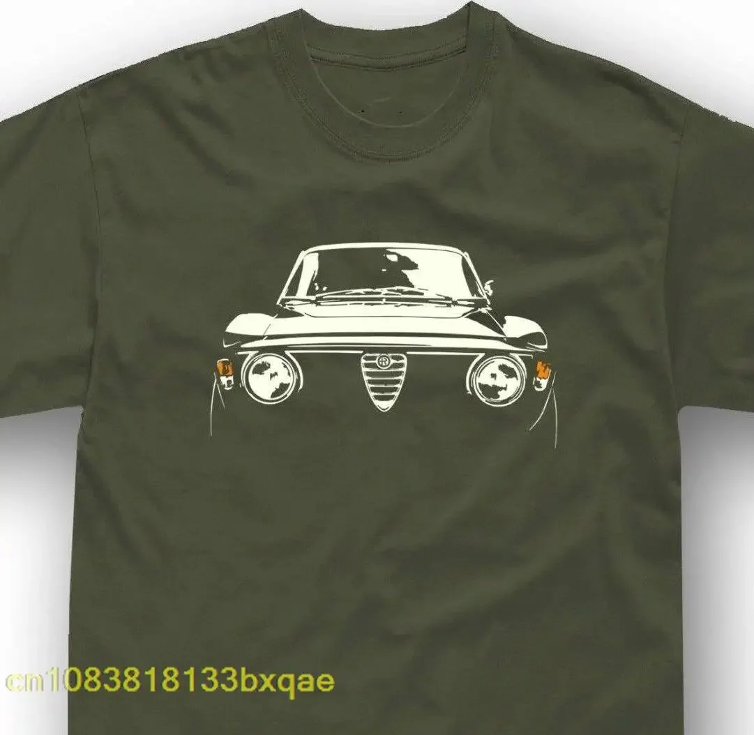 

Классическая автомобильная футболка для любителей альфа Romoo Junior GT GTA 1750 2000 Футболка veloce