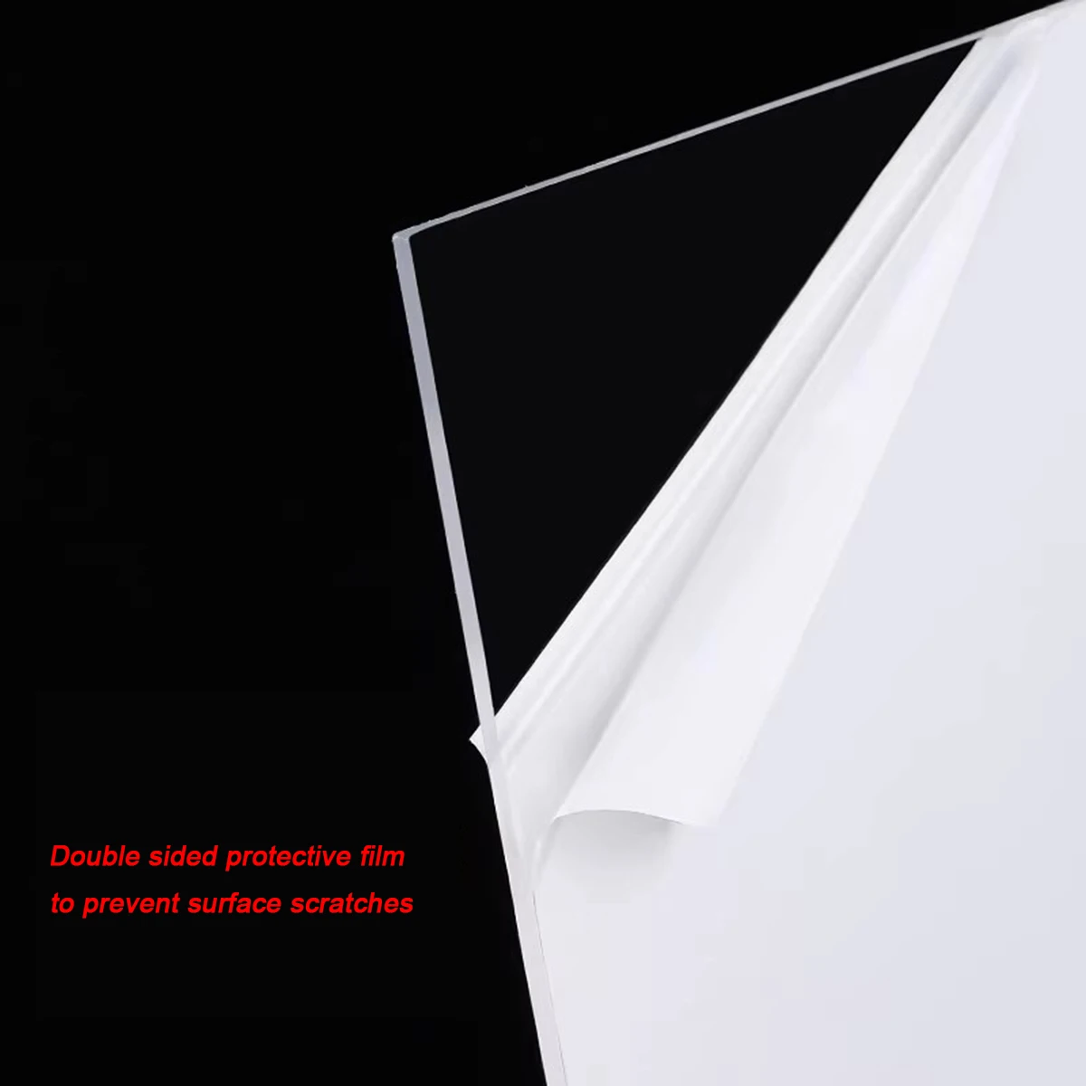 Pelat PVC Lembaran Plastik Transparan Tinggi Papan Keras Ketebalan 0.3 ~ 10Mm Bahan DIY 100X100 100X200 200X200 200X300 210x297mm