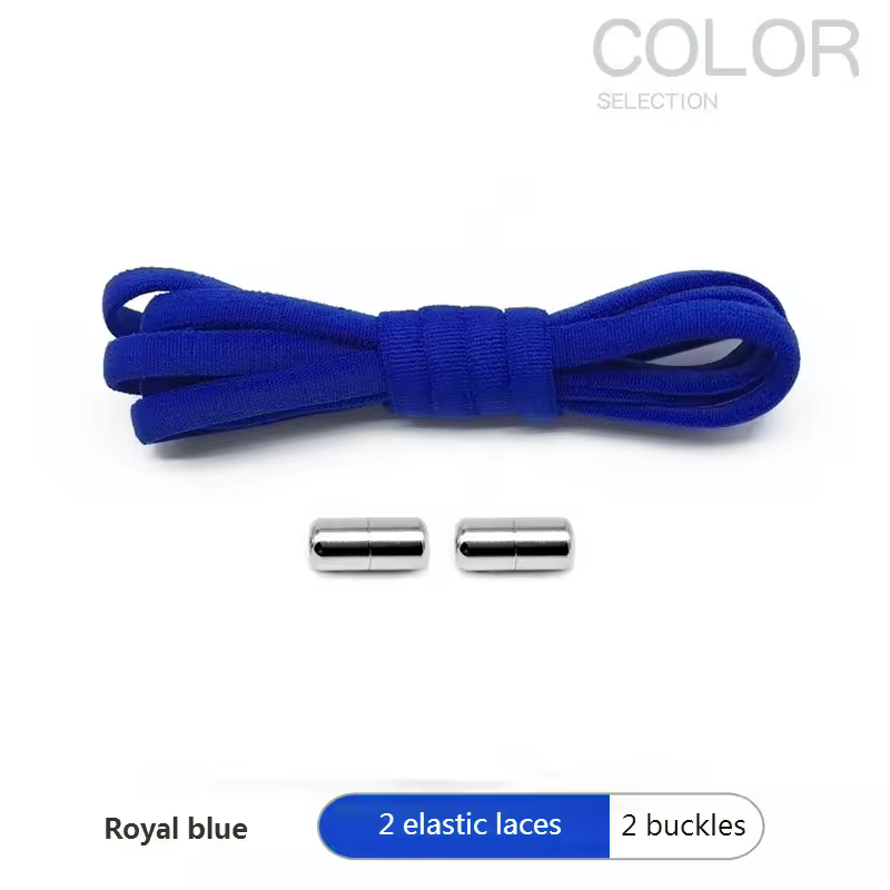 4Pcs/1Pair 100cm Elastic No Tie Shoelaces Metal Lock Shoe Laces For Kids Adult Sneakers Quick Shoelaces Semicircle Shoestrings - Image 15