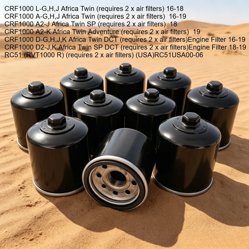 

1/2/4pc Oil Filter For Honda CRF1000 CRF1000L CRF1000D CRF1000A Africa Twin SP DCT Adventure RC51 RVT1000 RVT1000R RVT CRF 1000