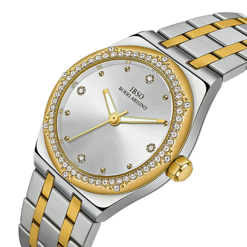 

Fashion Women Watch Steel Golden Original Waterproof Small Hand Clock Female Gifts Luxury Designer Ladies Wristwatches Silver