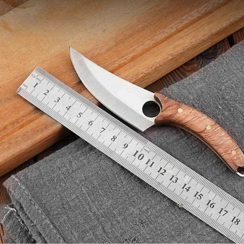 EDC Forged Boning Knife Pig Beef Sheep Cutting Carving Fishing Hunting Knife Wood Sharp Barbecue Sushi Knife