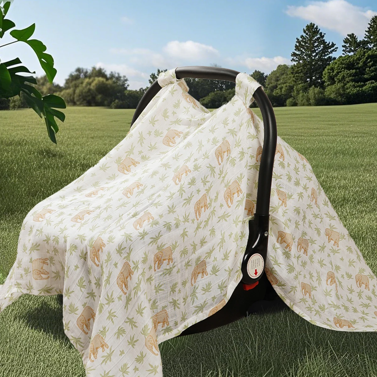 Elinfant الرضع مقعد السيارة المظلة متعددة الاستخدام لينة غطاء عربة الأطفال غطاء التمريض ، يندبروف غطاء مقعد السيارة غطاء للحماية من الشمس