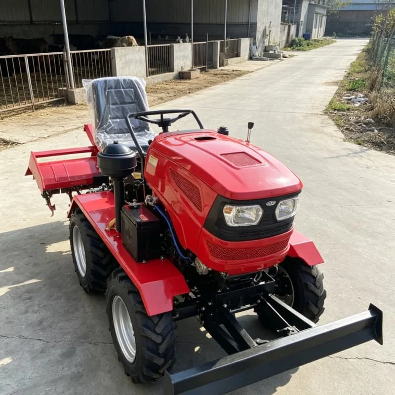 

Customized Hot-selling wheeled rotary tiller, tractor farm land preparation, deep ploughing four-wheel tiller