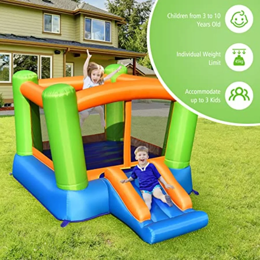 منزل ترتد قابل للنفخ، قلعة ترتد خارج القفز، قلعة الحارس مع منطقة قفز كبيرة 2 في 1، منزل نطاط للأطفال الصغار #6