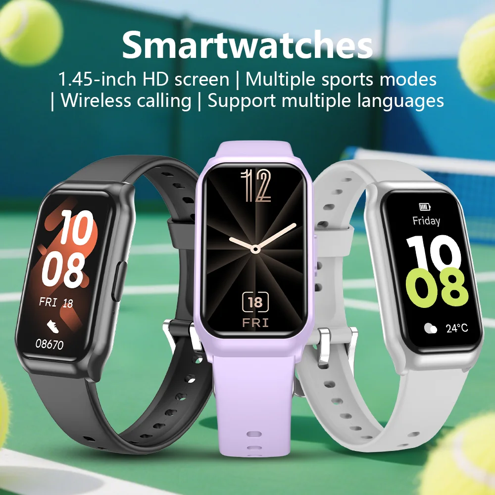 

IYTSFT New Sports Smart Band 1.45'' HD Screen Bluetooth Call Ultra-Lightweight Design Fitness Tracker Health Monitor Smart Band