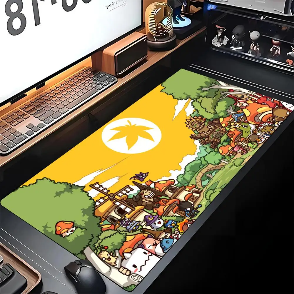 

Game Maplestory Mouse Pad Edge Big Gaming Locking Couple Computer Gamer Large Rubber Art Mousepad Laptop Desk Mat