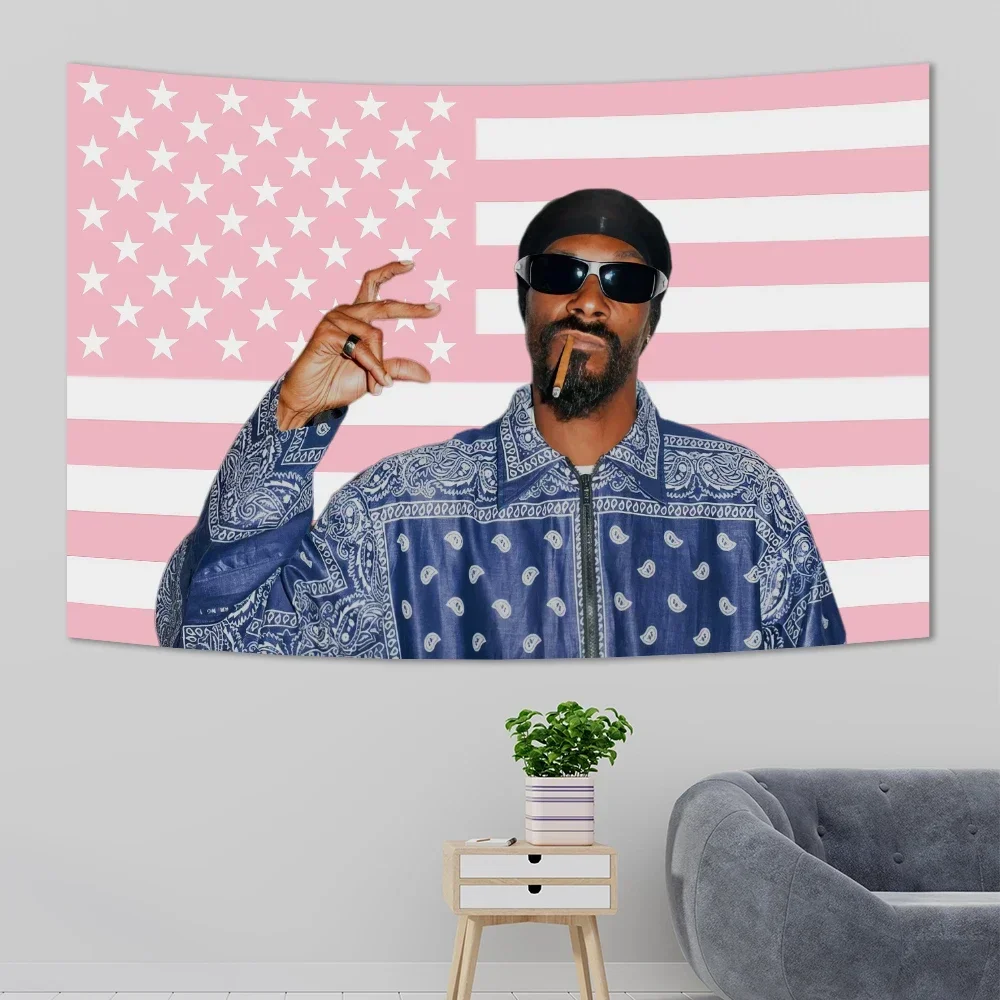 Pop Rapper Juice Wrld Printed Flag Hippie Wall Hanging Bohemian Wall Hanging Flag Mandala Bedroom Indian