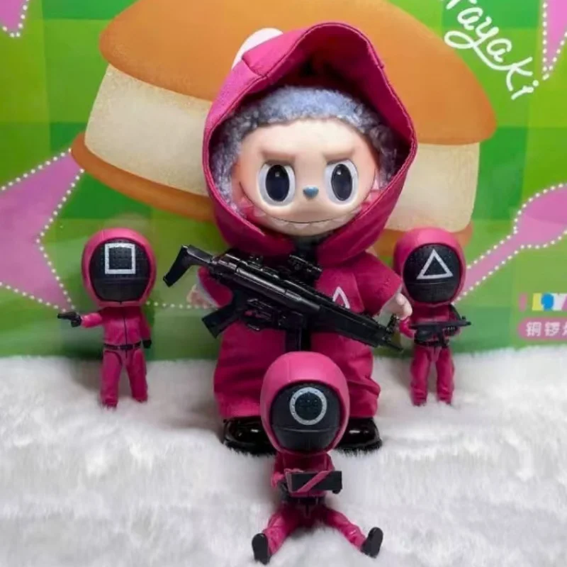 ファッション 15 17 センチメートルラビュブ人形用高級ジャケット服おもちゃ韓国 Kpop アイドルイカジャンプスーツクールブラックマスク服アクセサリー