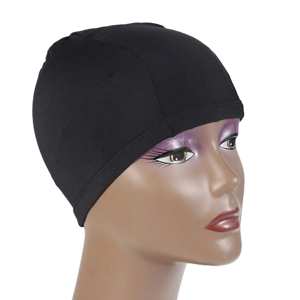 

2 Pcs Swim Cap Swimming Adult Comfortable Fit Caps The Fabric Women Black Hair Women's