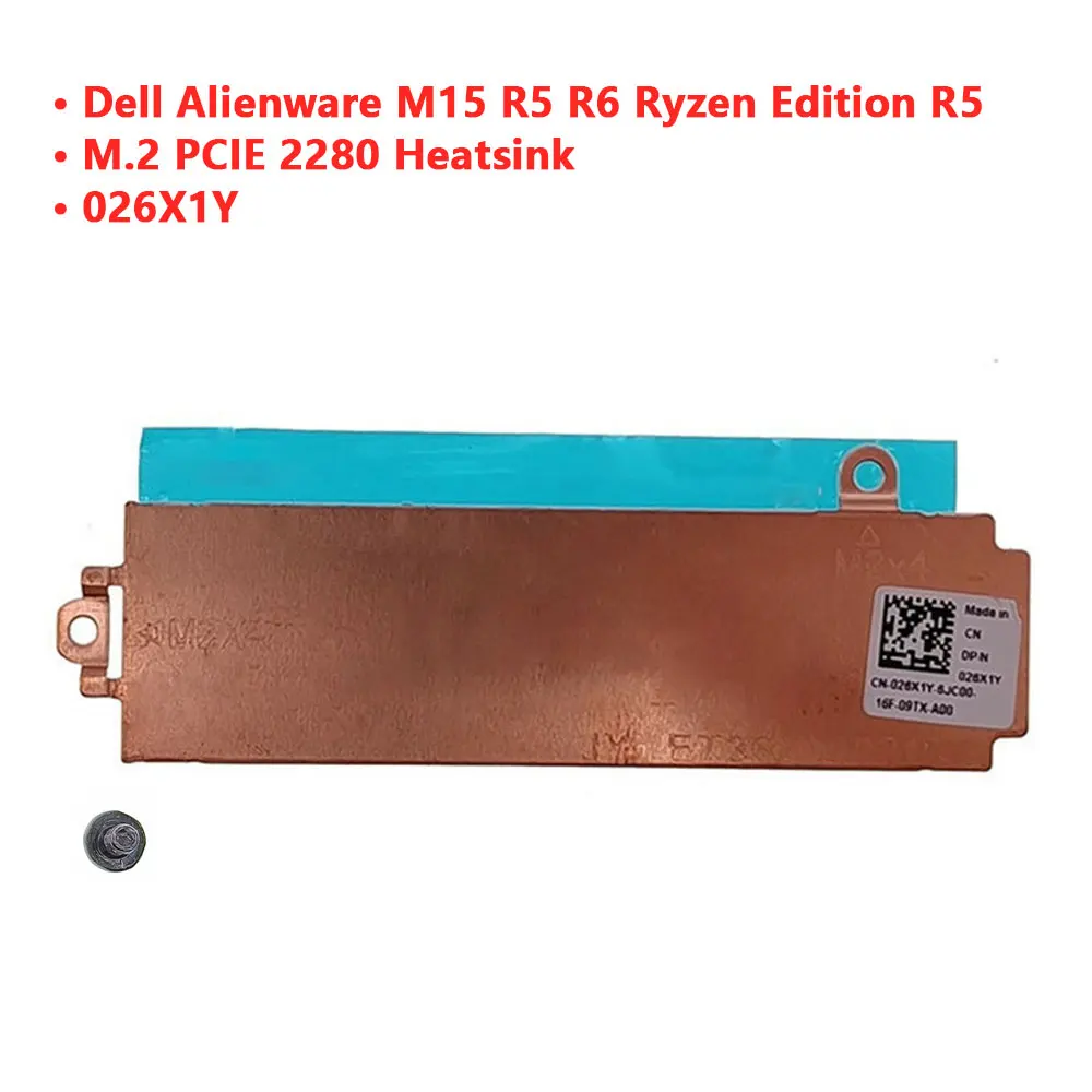 Монтажный кронштейн для ноутбука Dell Alienware M15 R5 R6 R7 Ryzen Edition R5 M.2 2230 2280 SSD жесткий диск, радиатор MHKK8 FJ75H 26X1Y