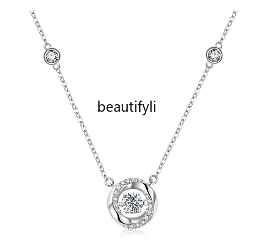 

999 Sterling Silver Necklace for Women Light Luxury Minority 520 Valentine's Day Birthday Gift for Girlfriend