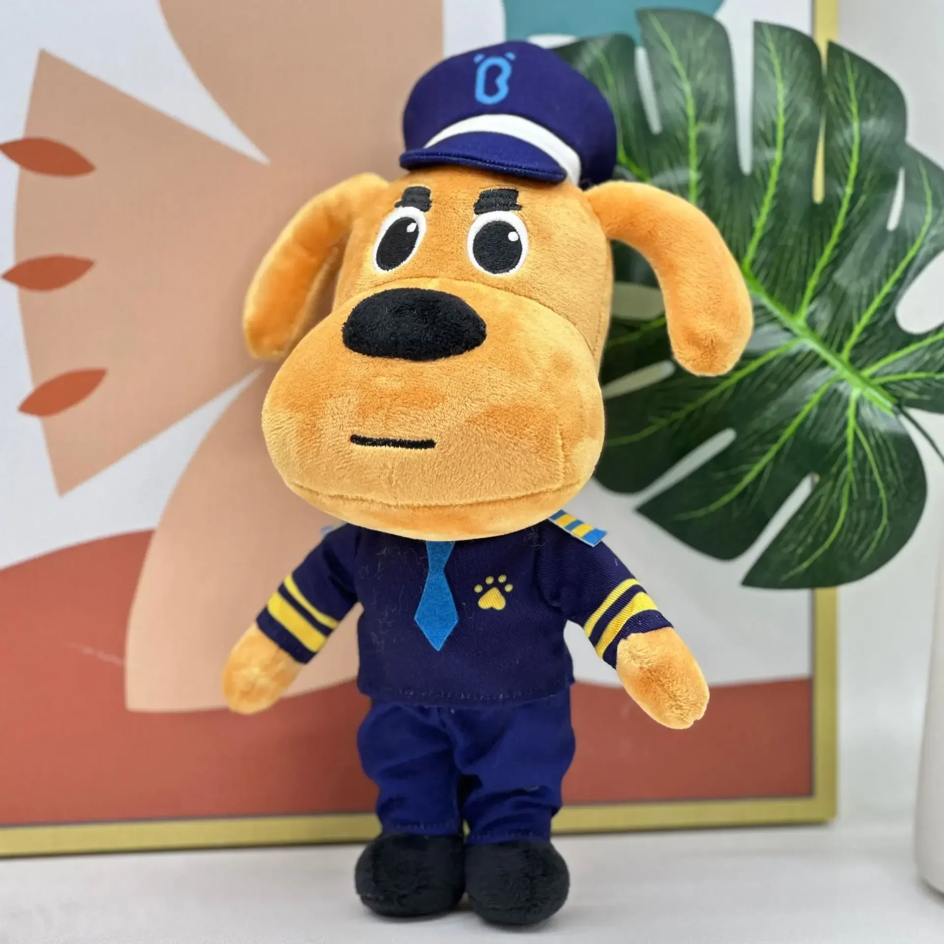 Sheriff Labrador Plush Toys Cartoon Animation Dog Dolls Cute Soft Stuffed For Kids Birthday Christmas Gift