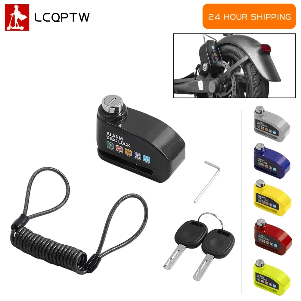 

Alarm Disc Lock Metal Waterproof Anti-theft Brakes Disc Lock Parts for Xiaomi M365 Pro/for NInebot F20 F30 Max G30 KickScooter