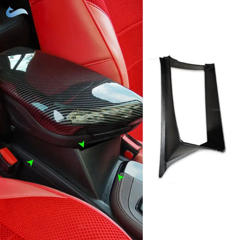 Car Accessories Central Armrest Box Storage Container Frame Cover For BMW X1 F48 X2 F39 2016 2017 2018 2019 2020 2021 2022 LHD