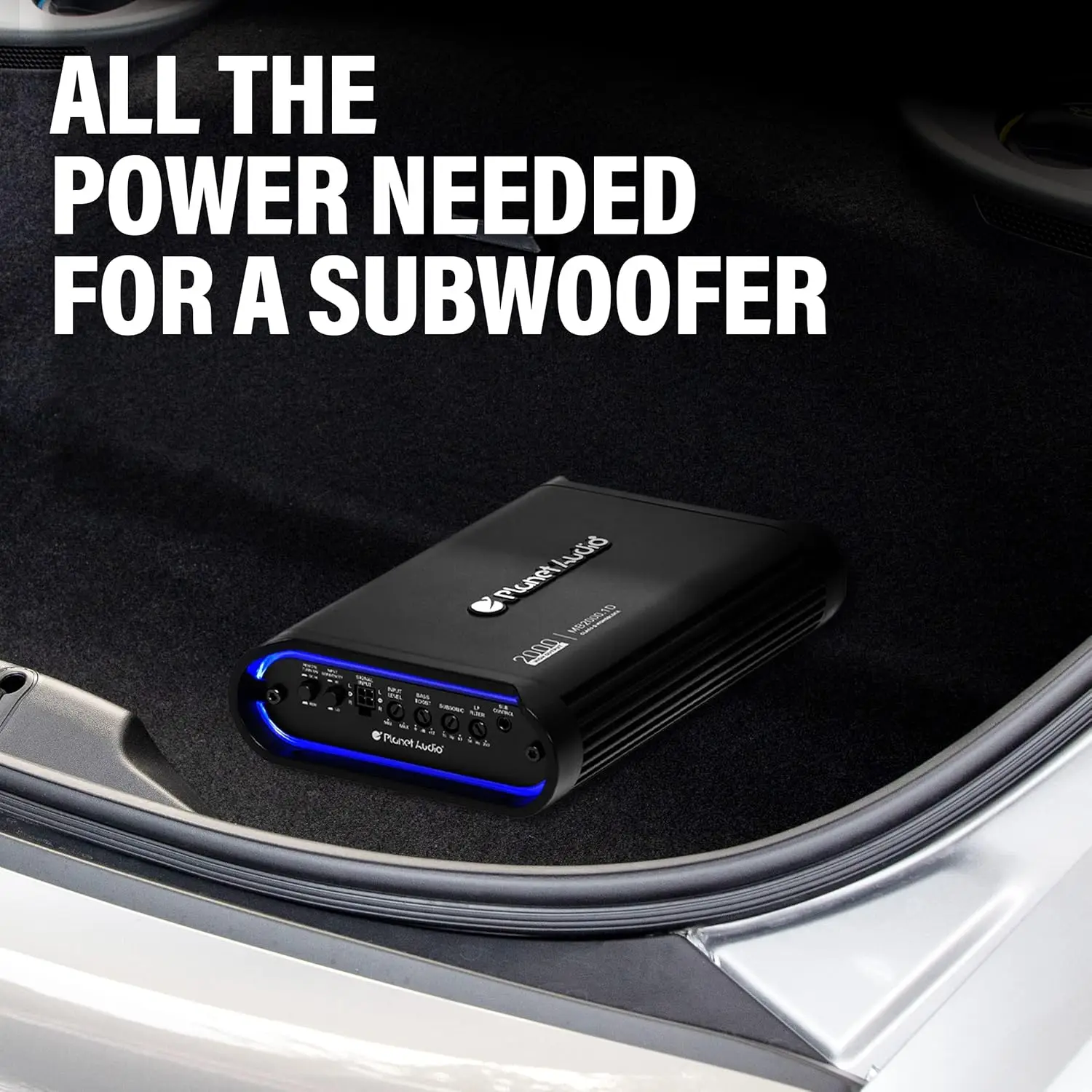 MB2000.1D مضخم صوت أحادي الكتلة من الفئة D، 2000 وات، 1 أوم ثابت، موسفيت، لمكبرات الصوت ومكبرات الصوت