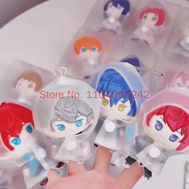 Genuine Ensemble Stars!! 2 Raincoat Style Soft Plush Finger Puppet Doll Keychain Bag Pendant Cute Plush Doll Anime Game Toys