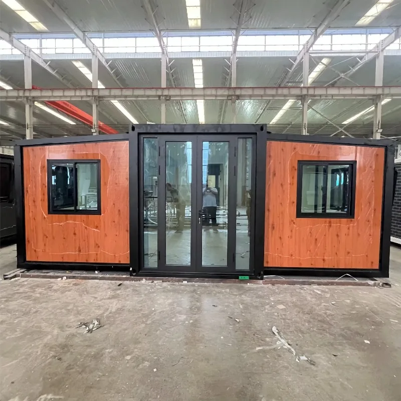20ft 40ft Double-Wing Expandable Steel Container House Foldable Container House Prefabricated Mobile Modular Portable Home