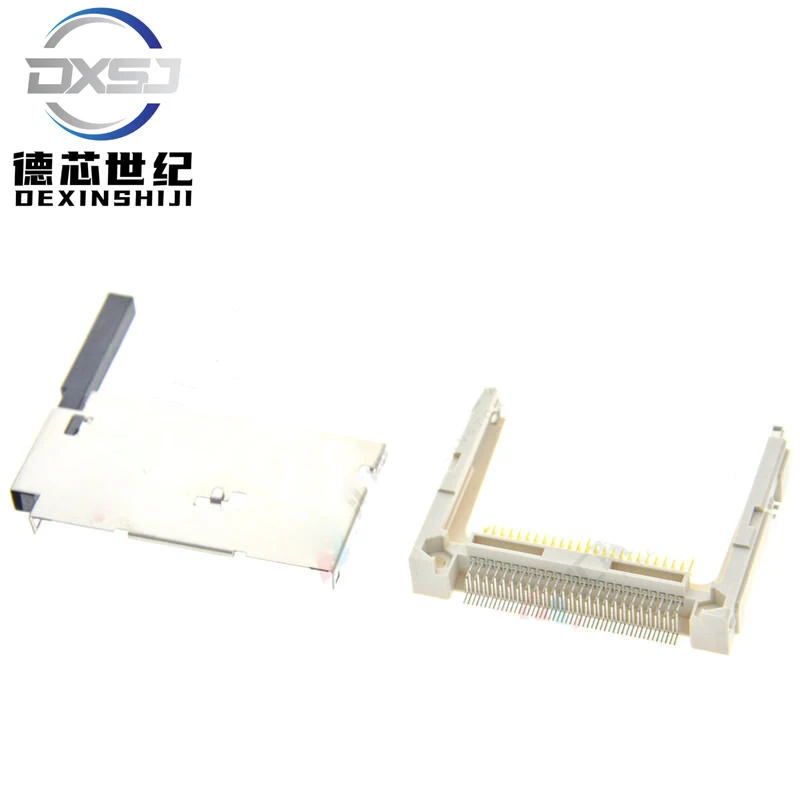 Cf Kaarthouder Met Duwstang Naar Voren Aan Boord 50pins Sleuf Connector Harde Schijf Kaart Adapter